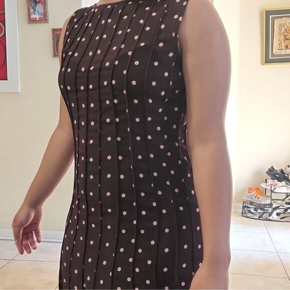 Studio Black and White Polka Dot Midi Dress - Picture 5 of 5